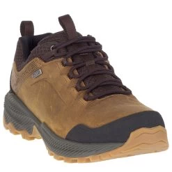 Merrell Men's Forestbound Waterproof Low Walking Shoes - Merrell Tan -Fashionable Man forestbound wp merrell tan 9