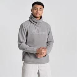 Craghoppers Men’s Frey Overhead Fleece – Soft Grey Marl