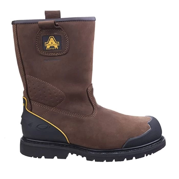 Amblers Men's FS223 Safety Rigger Boots - Brown 2 Amblers Men's FS223 Safety Rigger Boots - Brown - Image 2