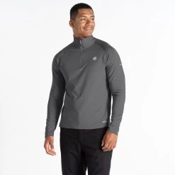 Dare 2b Men's Fuse Up II Core Stretch Jumper- Ebony Grey -Fashionable Man fuse up 2 core stretch grey 2