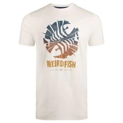 Weird Fish Men's Shatter Graphic T-shirt - Dusty White 5 Weird Fish Men's Shatter Graphic T-shirt - Dusty White -Fashionable Man graphic tee shatter dustywhite 2