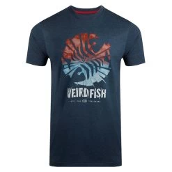 Weird Fish Men's Shatter Graphic T-shirt - Federal Blue -Fashionable Man graphic tee shatter federalblu 2