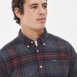 Barbour Men's Southfield Tailored Shirt - Grey Marl 15 Barbour Men's Southfield Tailored Shirt - Grey Marl -Fashionable Man grey shirt 6