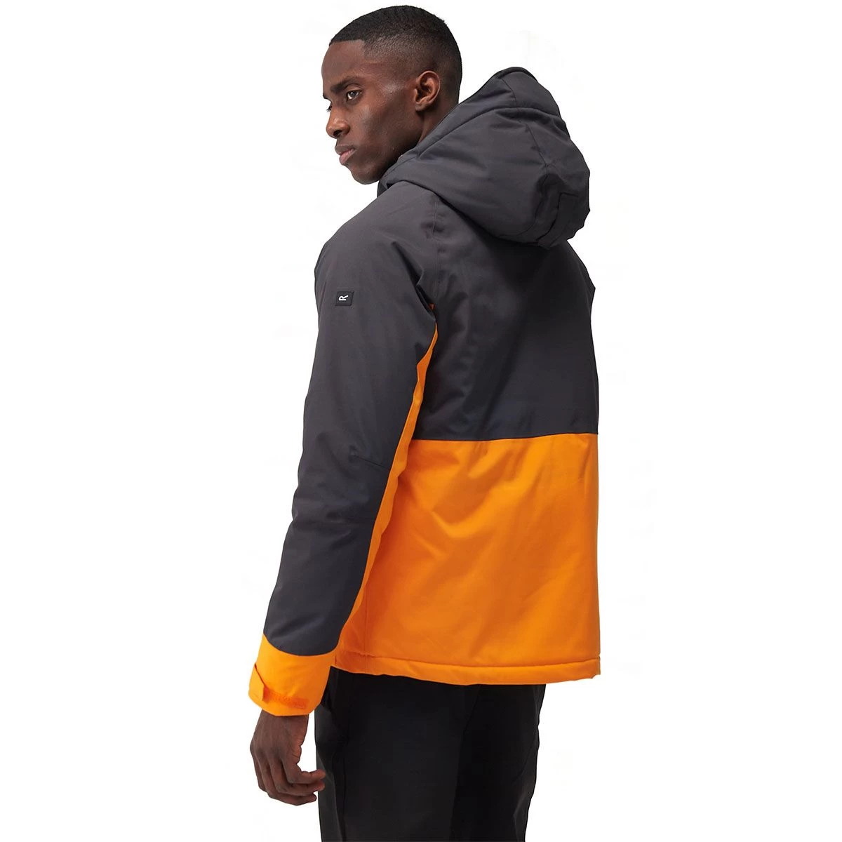 Regatta Men's Highton Stretch III Waterproof Jacket – Ash/Orange Pepper 3 Regatta Men's Highton Stretch III Waterproof Jacket – Ash/Orange Pepper - Image 3