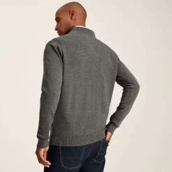 Joules Men's Hillside Quarter Zip - Grey Marl 10 Joules Men's Hillside Quarter Zip - Grey Marl -Fashionable Man hillside quarter zip grey marl 5