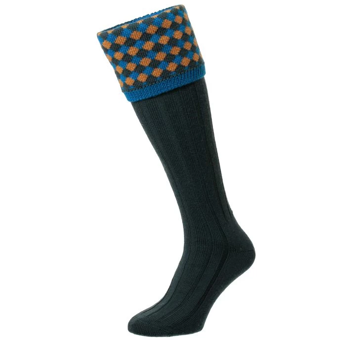 HJ Hall Men’s Hadleigh Shooting Socks – Racing Green 2 HJ Hall Men’s Hadleigh Shooting Socks – Racing Green - Image 2