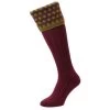 HJ Hall Men’s Hadleigh Shooting Socks – Wine