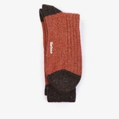 Barbour Men's Houghton Sock - Burnt Orange -Fashionable Man houghton sock 3
