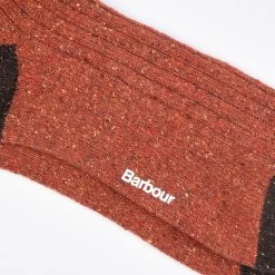 Barbour Men's Houghton Sock - Burnt Orange -Fashionable Man houghton sock 4