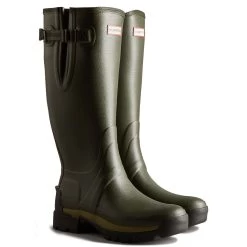 Hunter Men’s Balmoral Side Adjustable Wellington - Dark Olive