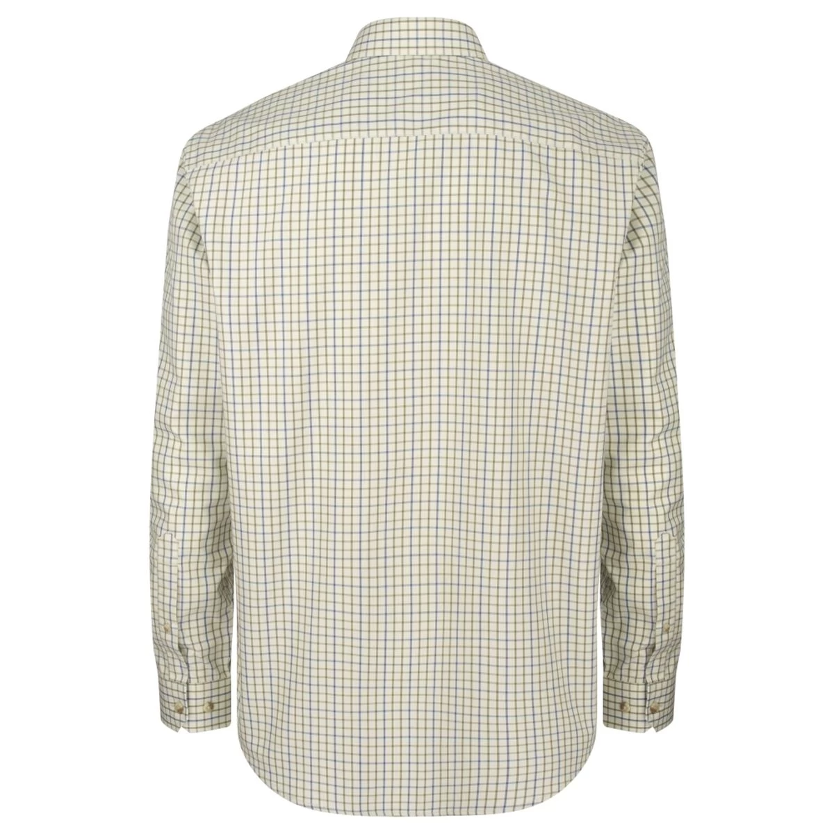 Hoggs Of Fife Inverness Cotton Tattersall Shirt - Navy/Olive 2 Hoggs Of Fife Inverness Cotton Tattersall Shirt - Navy/Olive - Image 2