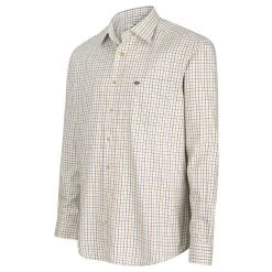 Hoggs Of Fife Inverness Cotton Tattersall Shirt - Wine/Blue/Green