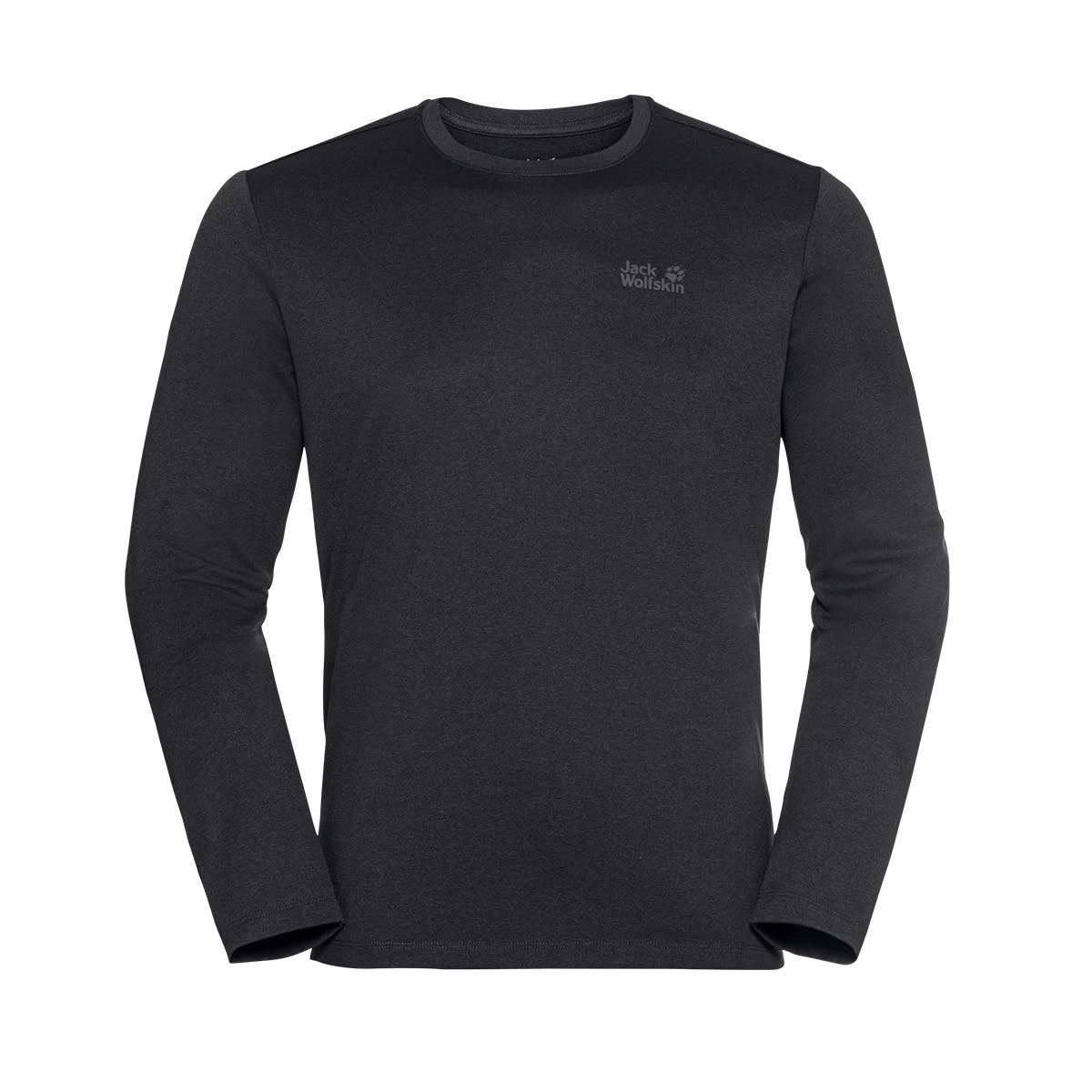 Jack Wolfskin Men’s Sky Thermal Long Sleeve Tee – Black - Image 3