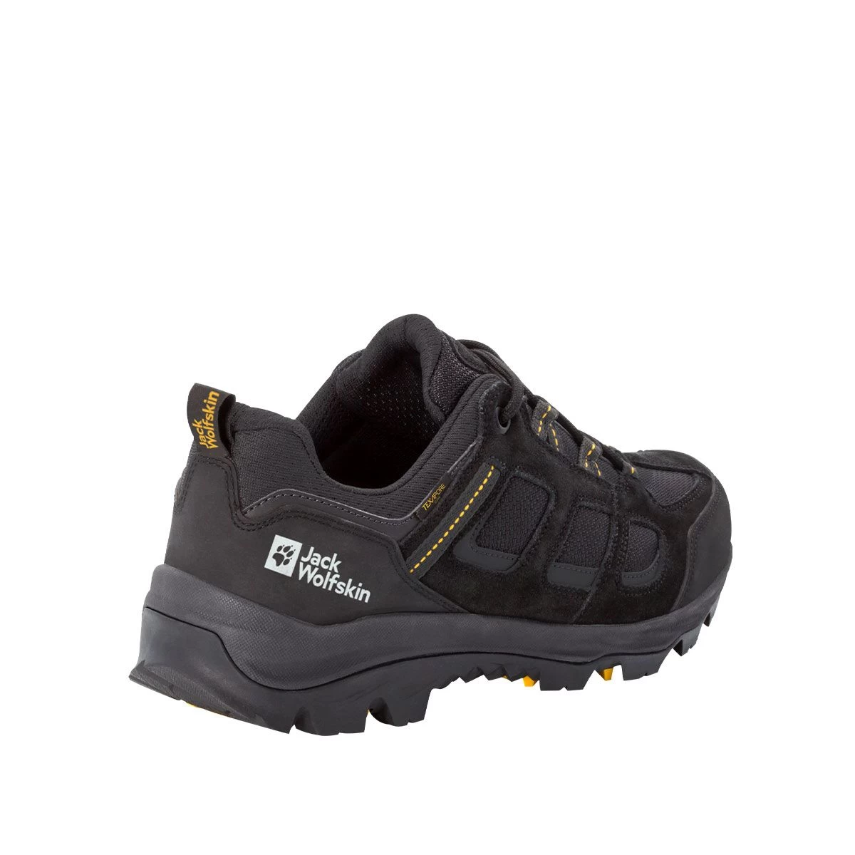 Jack Wolfskin Men’s Vojo Texapore Low Walking Shoe– Black/Yellow - Image 3