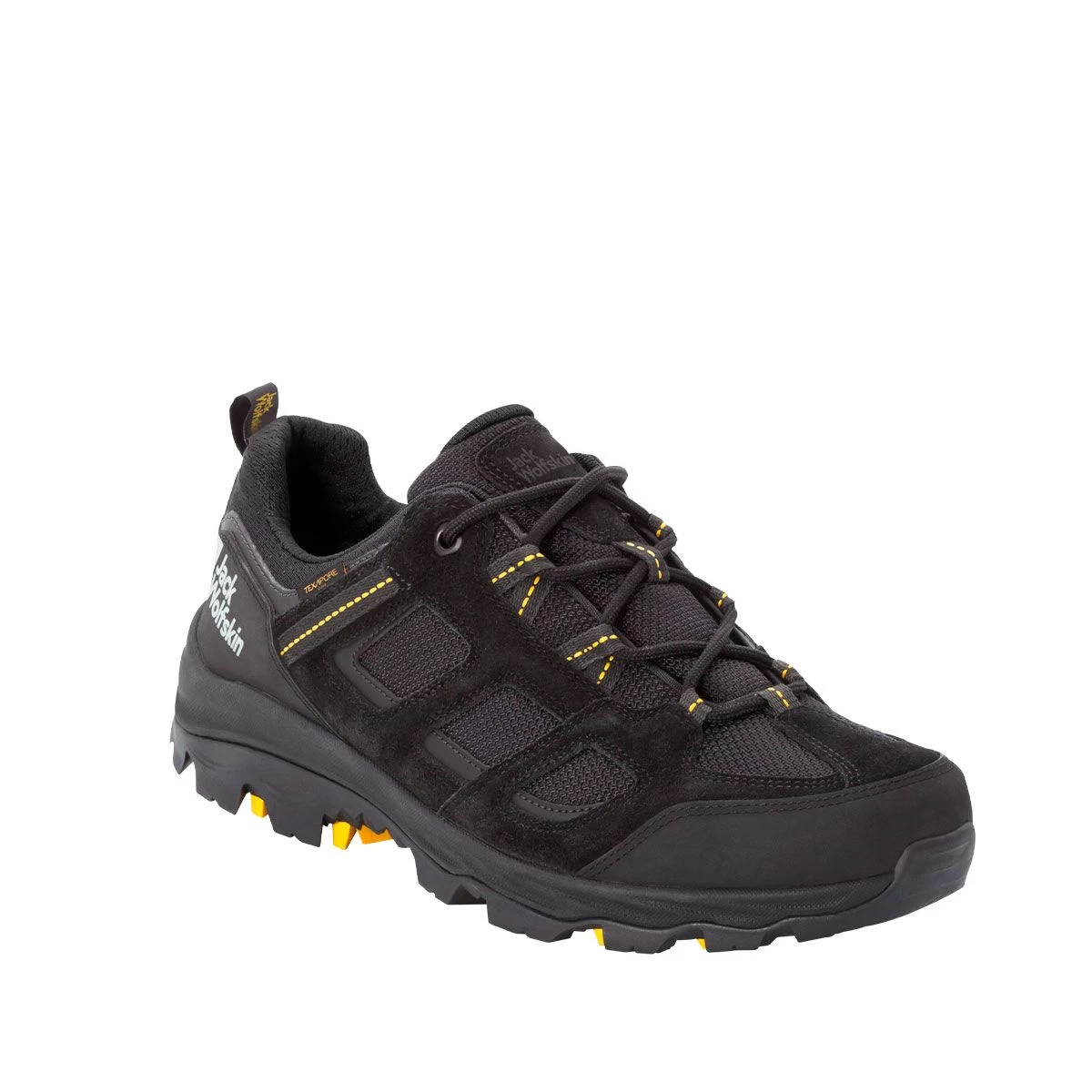 Jack Wolfskin Men’s Vojo Texapore Low Walking Shoe– Black/Yellow - Image 4