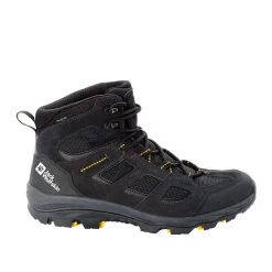 Jack Wolfskin Men’s Vojo Texapore Mid Walking Boot – Black/Yellow