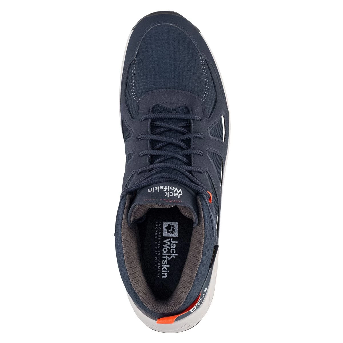 Jack Wolfskin Men’s Woodland 2 Texapore Mid Walking Boots – Blue/Red - Image 6