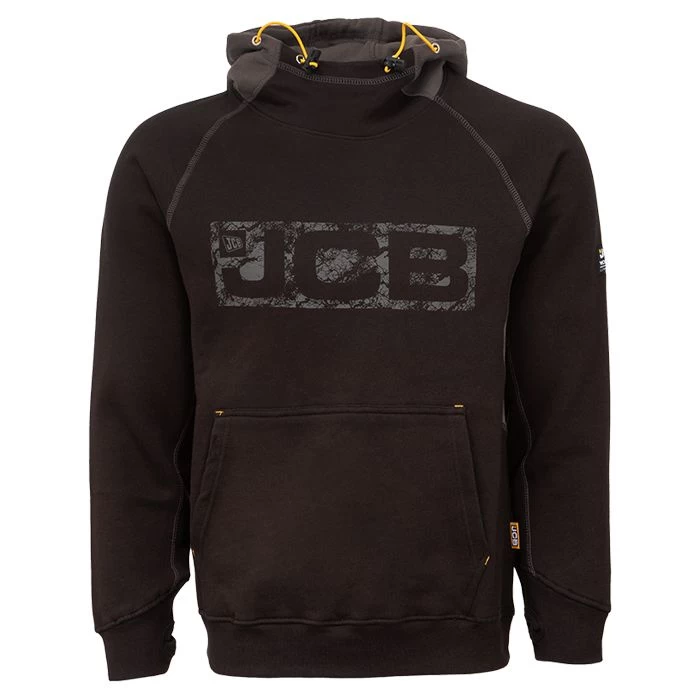 JCB Horton Logo Hoodie – Black & Grey 7 JCB Horton Logo Hoodie – Black & Grey - Image 7