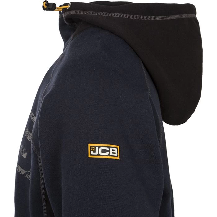 JCB Horton Logo Hoodie – Navy & Black 4 JCB Horton Logo Hoodie – Navy & Black - Image 4