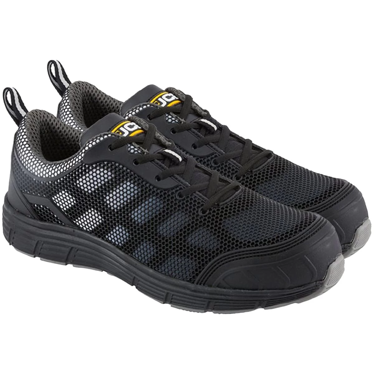 JCB Men's Cagelow Safety Trainers - Black/Grey 1 JCB Men's Cagelow Safety Trainers - Black/Grey