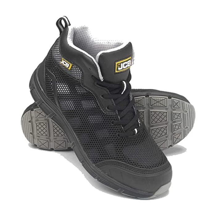 JCB Men's Hydradig Mid Cut Work Safety Boot - Black 3 JCB Men's Hydradig Mid Cut Work Safety Boot - Black - Image 3