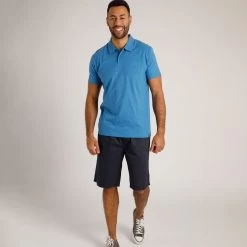 Weird Fish Men's Jetstream Polo Shirt - Blue Sapphire -Fashionable Man jetstream branded polo blusapph 3