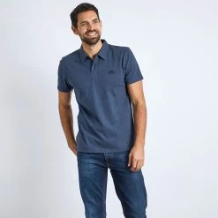 Weird Fish Men's Jetstream Polo Shirt - Navy
