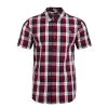 Weird Fish Men's Judd Short Sleeve Check Shirt - Garnet