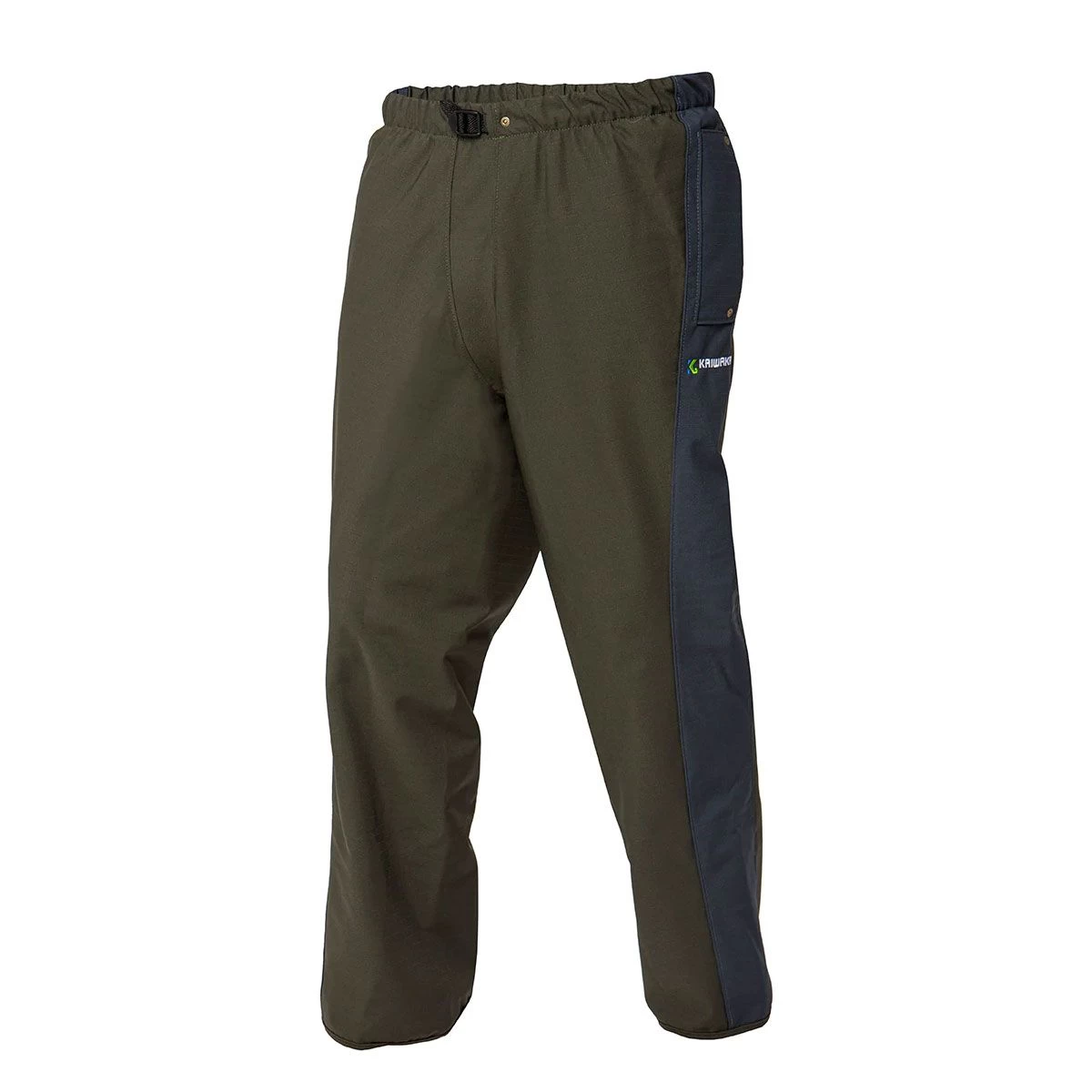 Kaiwaka Men's Stormforce Overtrousers - Olive/Navy 5 Kaiwaka Men's Stormforce Overtrousers - Olive/Navy - Image 5