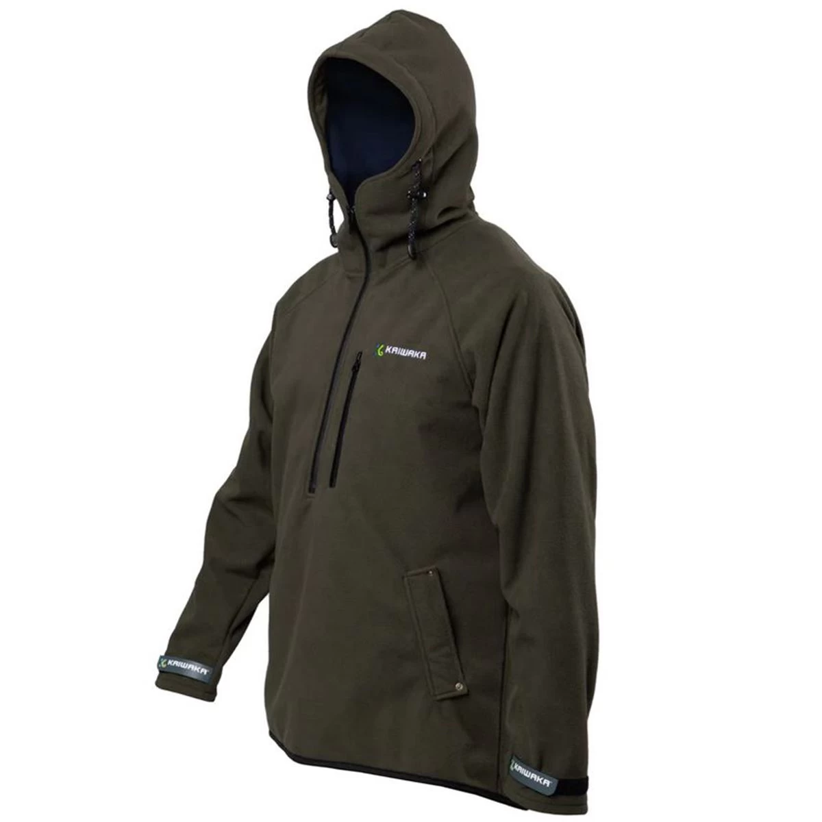 Kaiwaka Men's Weathershield Long Sleeve Hoodie - Olive 2 Kaiwaka Men's Weathershield Long Sleeve Hoodie - Olive - Image 2