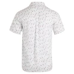 Weird Fish Men's Keilor Short Sleeved Shirt - White -Fashionable Man keilor shtslv prnttenclshrt wht 1