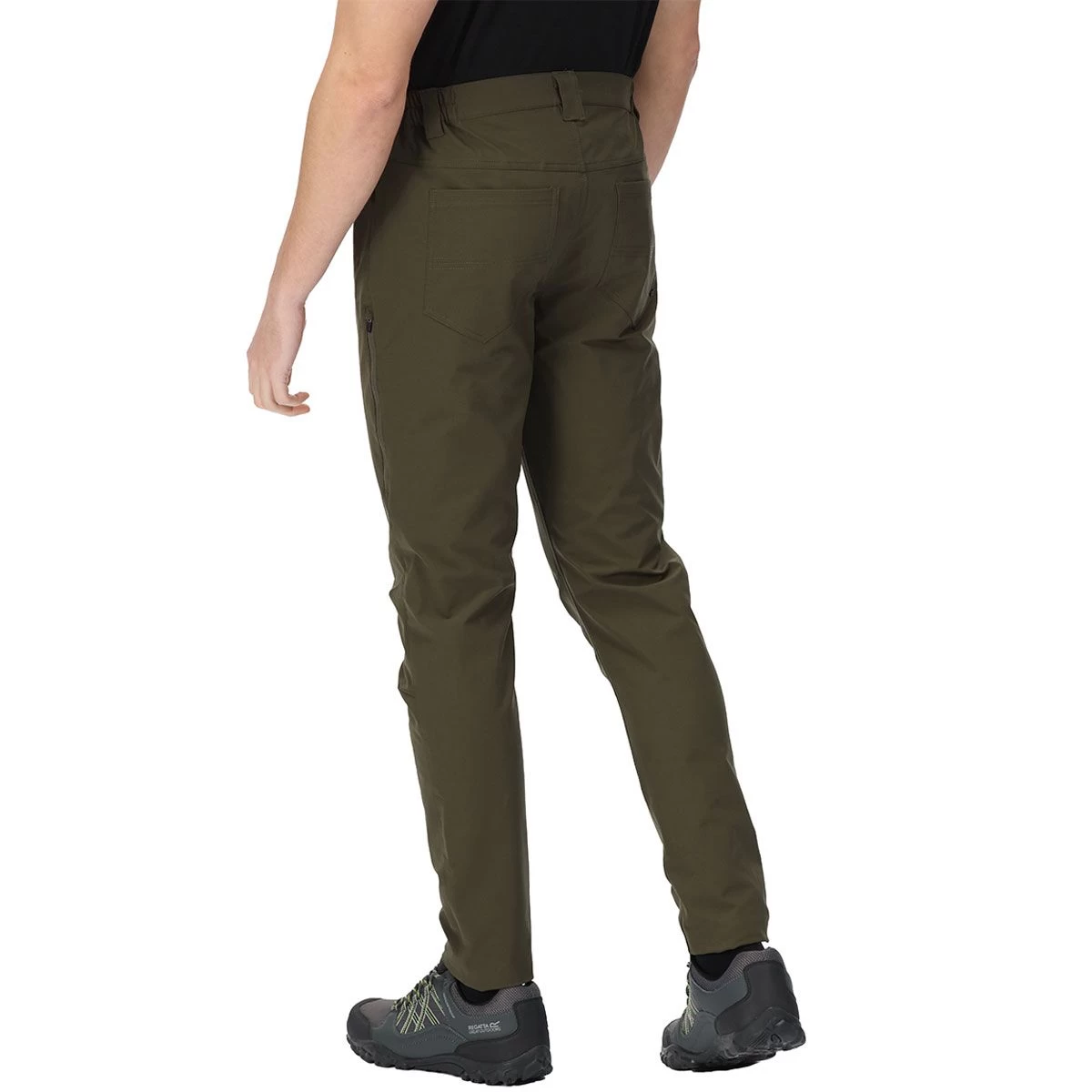Regatta Men's Kennick Trousers - Dark Khaki 2 Regatta Men's Kennick Trousers - Dark Khaki - Image 2