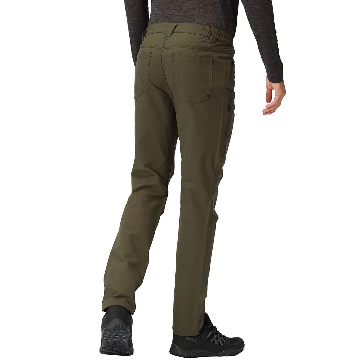 Regatta Men's Kennick Trousers - Dark Khaki 3 Regatta Men's Kennick Trousers - Dark Khaki - Image 3