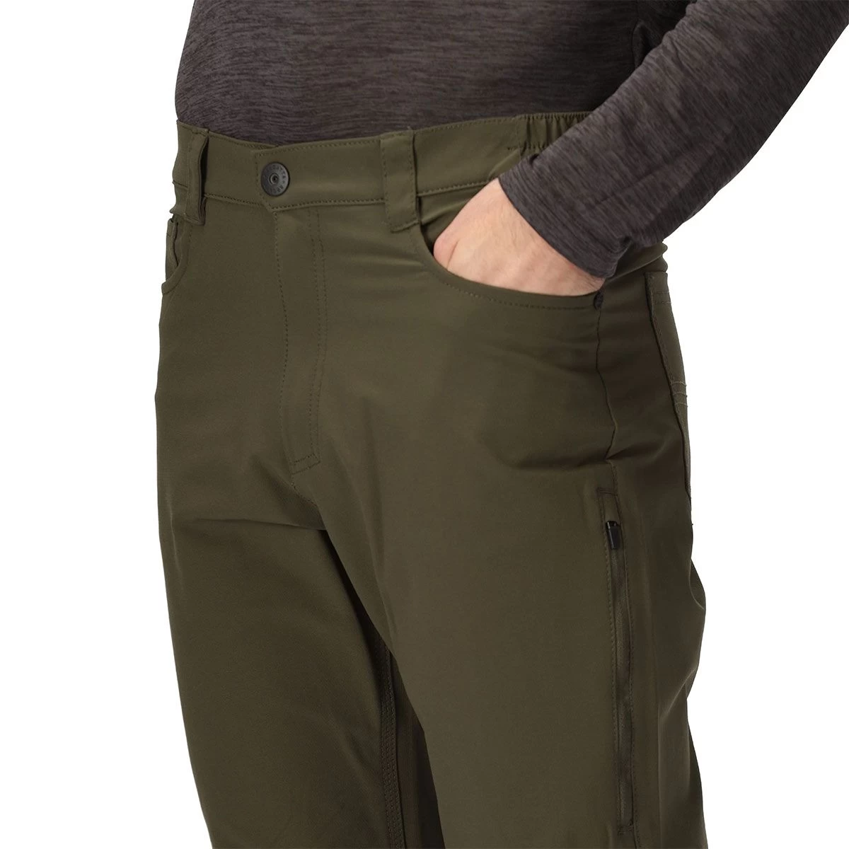 Regatta Men's Kennick Trousers - Dark Khaki 8 Regatta Men's Kennick Trousers - Dark Khaki - Image 8