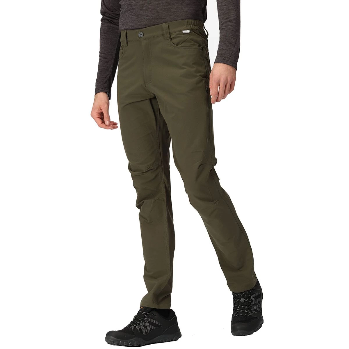 Regatta Men's Kennick Trousers - Dark Khaki 1 Regatta Men's Kennick Trousers - Dark Khaki