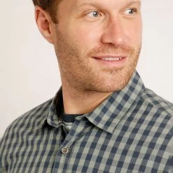 Weird Fish Men's Lando Long Sleeve Check Shirt - Shadow 15 Weird Fish Men's Lando Long Sleeve Check Shirt - Shadow -Fashionable Man lando ls check shirt shadow 4