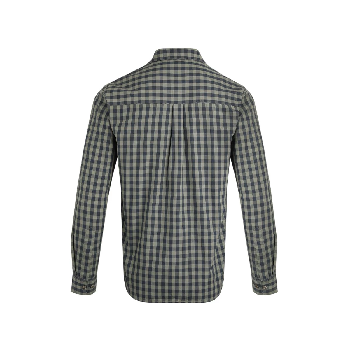 Weird Fish Men's Lando Long Sleeve Check Shirt - Shadow 3 Weird Fish Men's Lando Long Sleeve Check Shirt - Shadow - Image 3