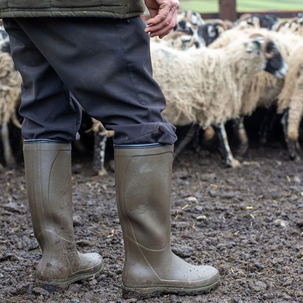Le Chameau Men's Country Cross Jersey Wellington Boots - Vert Chameau 3 Le Chameau Men's Country Cross Jersey Wellington Boots - Vert Chameau - Image 3