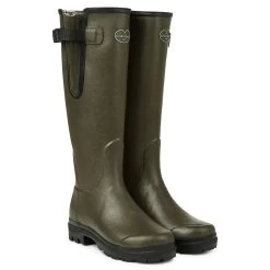 Le Chameau Men's Vierzon Jersey Wellington Boots - Vert Chameau -Fashionable Man le chameau vierzon jersey wellington boots vert chameau 1 1