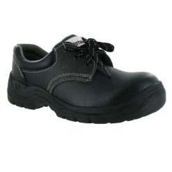 Centek Men's FS337 Safety Shoes - Black -Fashionable Man leather work safety shoe black