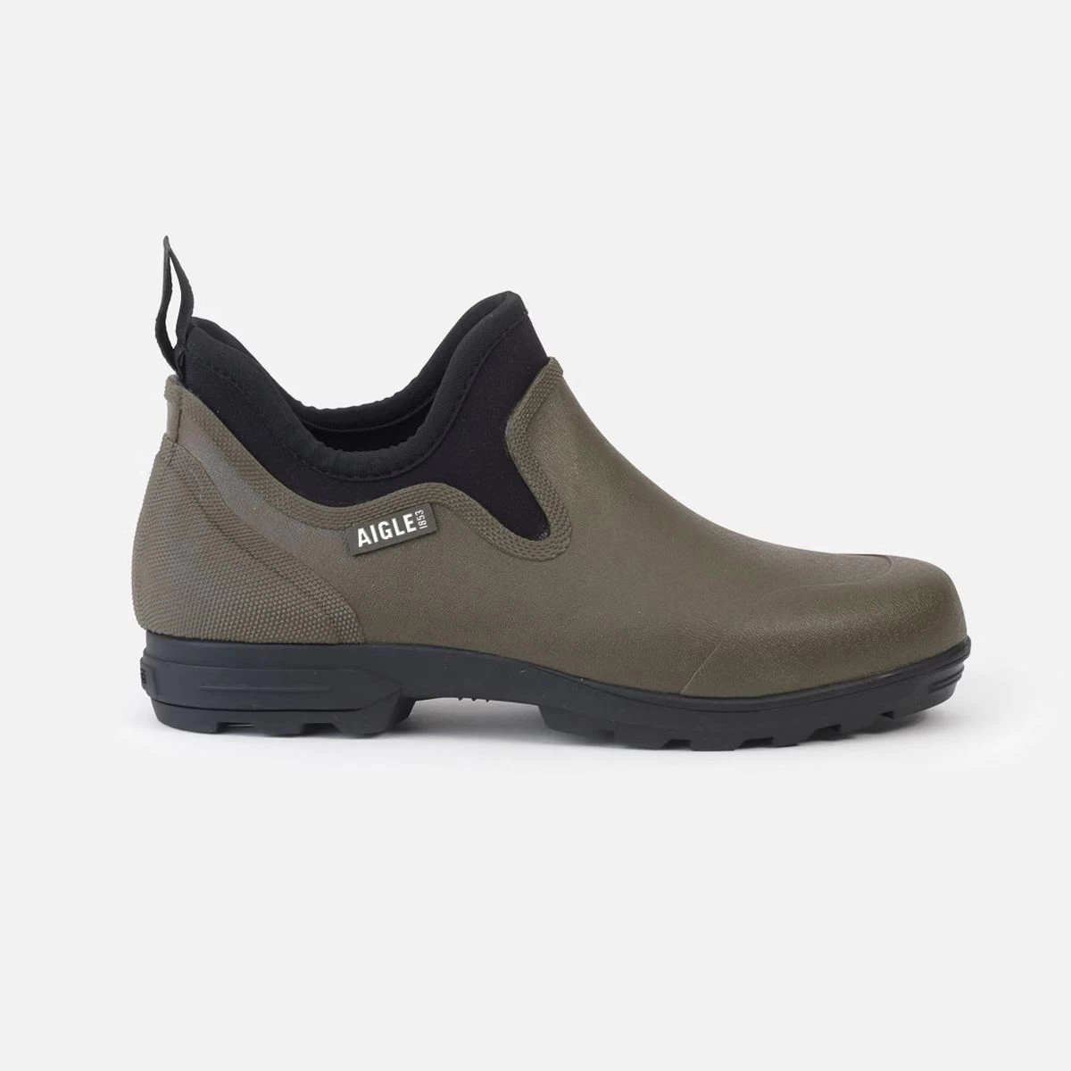 Aigle Lessfor Plus M2 Ankle Rubber Clog – Khaki 2 Aigle Lessfor Plus M2 Ankle Rubber Clog – Khaki - Image 2