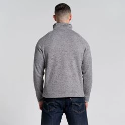 Craghoppers Men’s Logan Half Zip Fleece – Quarry Grey Marl -Fashionable Man logan half zip quarrygrymar 3
