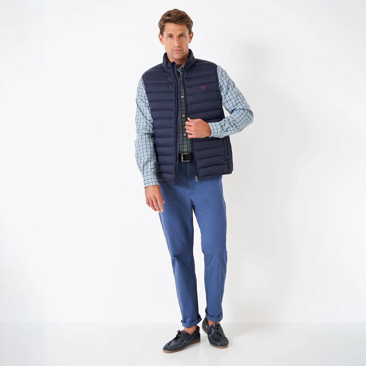Crew Clothing Men's Lightweight Lowther Quilted Gilet - Navy 4 Crew Clothing Men's Lightweight Lowther Quilted Gilet - Navy - Image 4