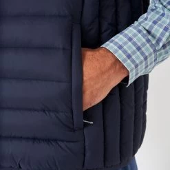 Crew Clothing Men's Lightweight Lowther Quilted Gilet - Navy 12 Crew Clothing Men's Lightweight Lowther Quilted Gilet - Navy -Fashionable Man lw lowther gilet navy 5 1