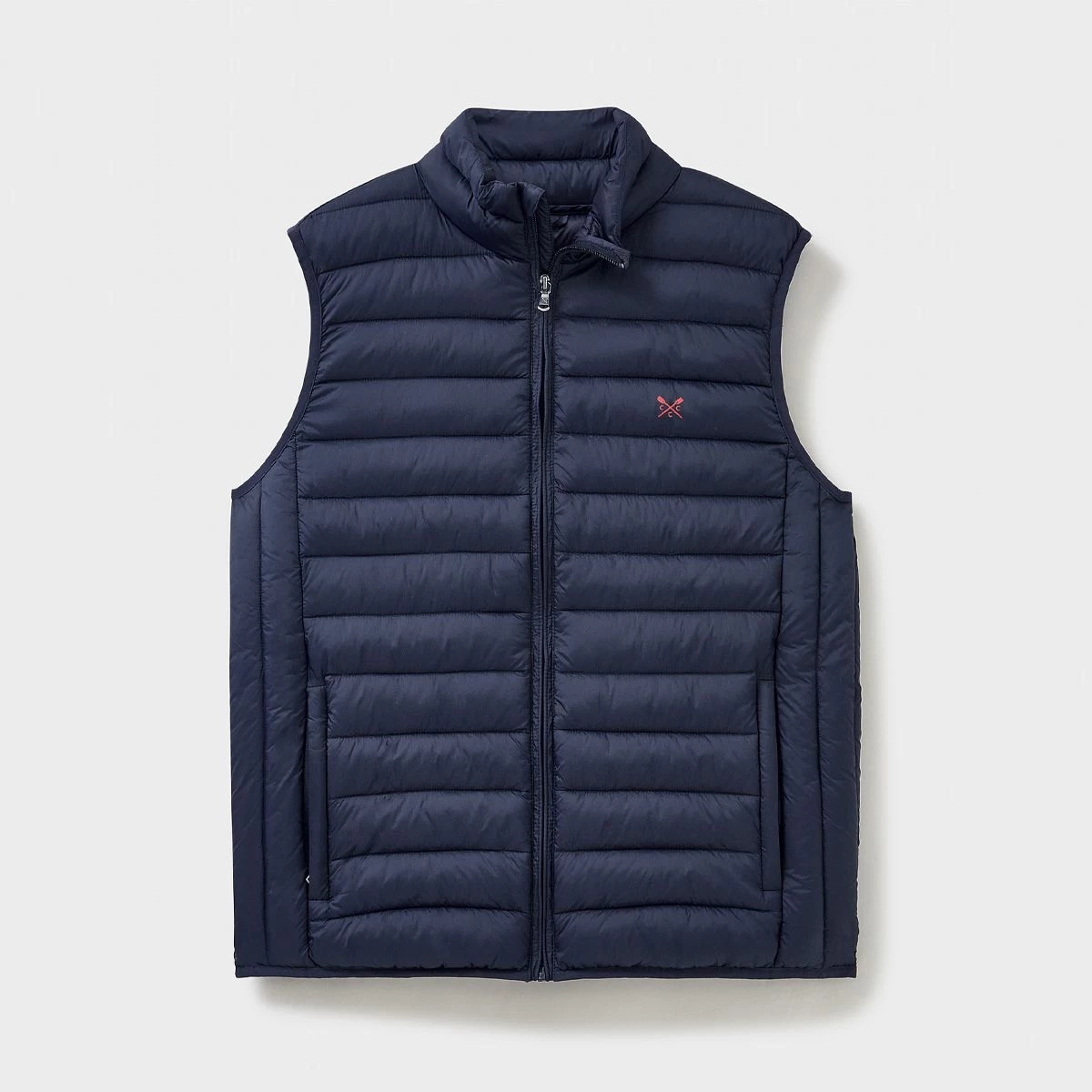 Crew Clothing Men's Lightweight Lowther Quilted Gilet - Navy 2 Crew Clothing Men's Lightweight Lowther Quilted Gilet - Navy - Image 2