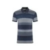 Weird Fish Men's Lymore Organic Striped Polo Shirt - Midnight