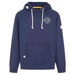 Lazy Jacks Men’s Print Hooded Sweatshirt – Marine -Fashionable Man marine sweatshirt 1