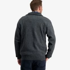 Swanndri Men's Mariner ¼ Zip Sweater - Charcoal -Fashionable Man mariner 14 zip nck sweater cha 2