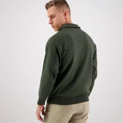 Swanndri Men's Mariner ¼ Zip Sweater - Olive 15 Swanndri Men's Mariner ¼ Zip Sweater - Olive -Fashionable Man mariner 14 zip nck sweater olv 1