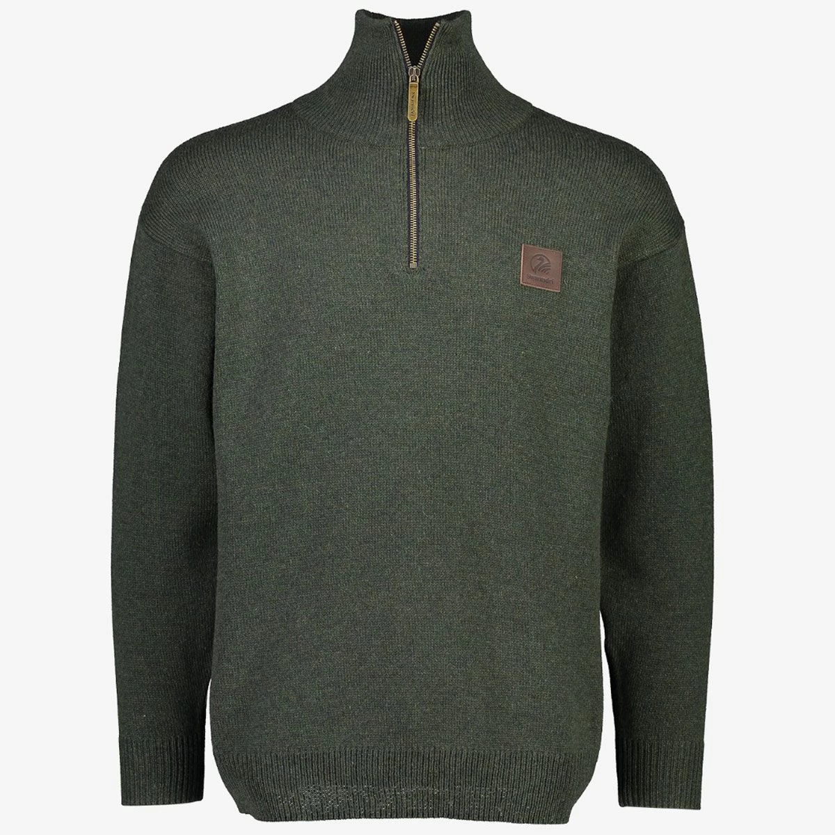 Swanndri Men's Mariner ¼ Zip Sweater - Olive 10 Swanndri Men's Mariner ¼ Zip Sweater - Olive - Image 10